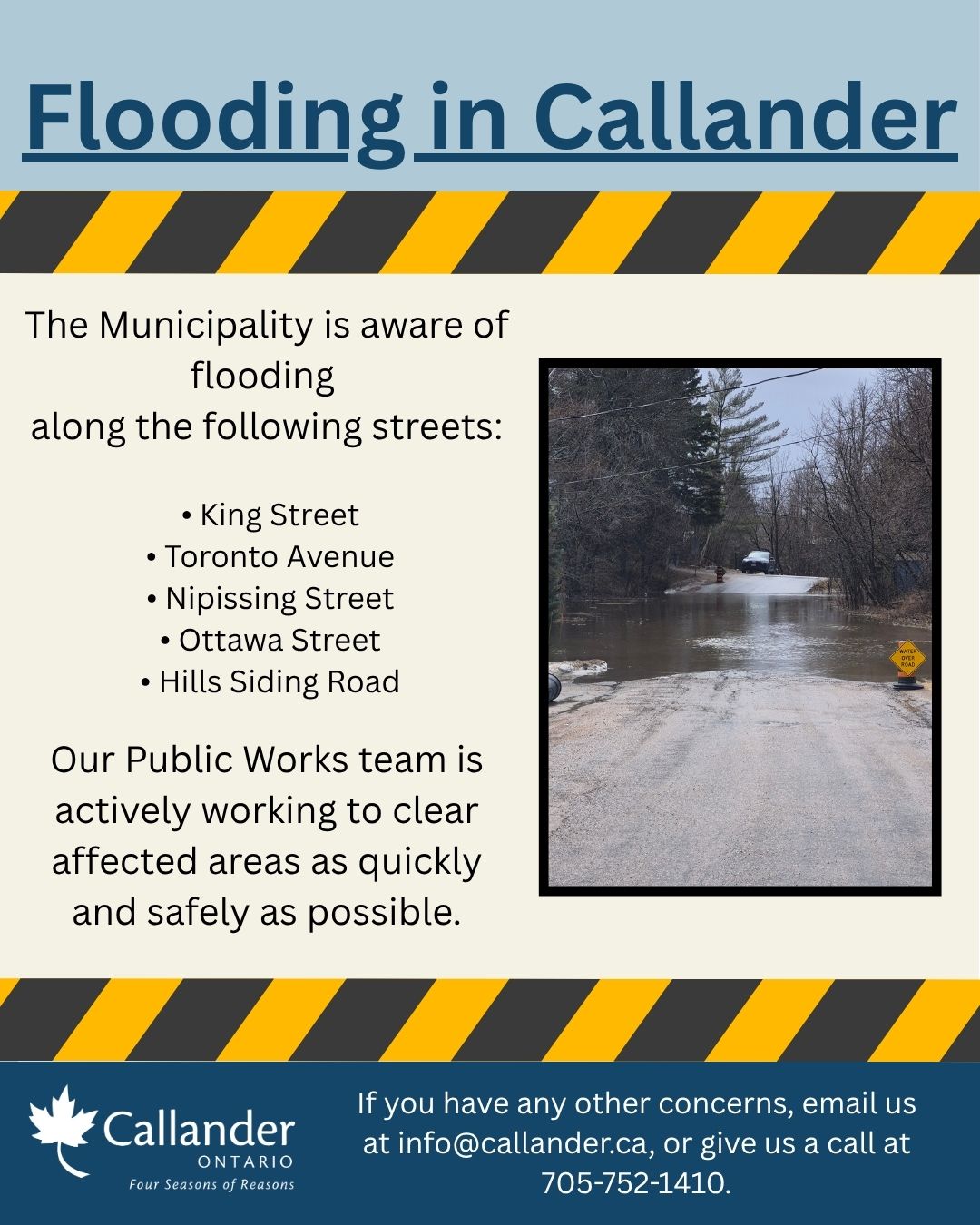 Flooding in Callander